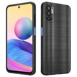 Deksel til Xiaomi RedMi NOTE 10 5G / POCO M3 PRO 5G Beskyttelsesdeksel laget av fleksibel TPU-silikon i børstet design