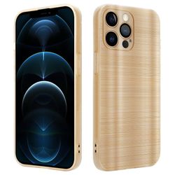 Deksel til iPhone 12 PRO Beskyttelsesdeksel laget av fleksibel TPU-silikon i børstet design