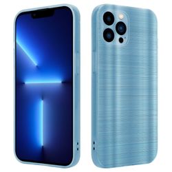 iPhone 13 PRO MAX Suojakuori Suojakotelo joustavasta TPU-silikonista harjatulla muotoilulla