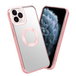 iPhone 11 PRO MAX Suojakuori Suojakotelo joustavasta TPU-silikonista jossa on kromisovellus