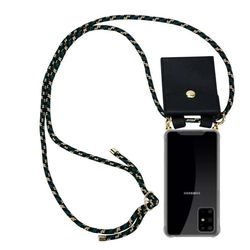 Deksel med kedja for Samsung Galaxy S20 PLUS Case med gullringer, ledningsstropp og avtakbart etui
