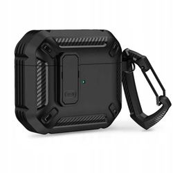 Airpods Pro 2 X-Carbo stødsikker skal med karabinhage Nordcell™
