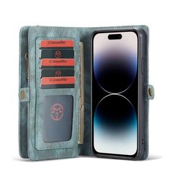 CaseMe mobildeksel 008 8-kort Apple iPhone 15 Pro - Blå