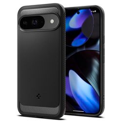 Spigen Google Pixel 9/Pixel 9 Pro Deksel Rugged Armor Matte Black