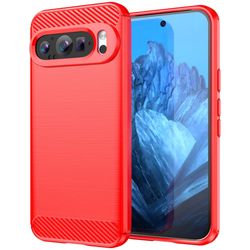 SKALO Google Pixel 9/9 Pro Armor Carbon Iskunkestävä TPU suojakuori