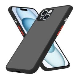 Skal /Mobilskall för iPhone 15 Fodral Mobilskydd med TPU-silikon på insidan och matt plast på baksidan