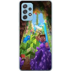 Samsung Galaxy A52 5G Läpinäkyvä kuori Minecraft
