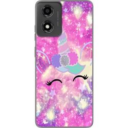 Motorola Moto E14 Läpinäkyvä kuori Iloinen Einotyttö