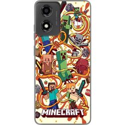 Motorola Moto E14 Läpinäkyvä kuori Minecraft