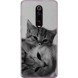 Xiaomi Mi 9T Pro Läpinäkyvä kuori Kissan Sydän