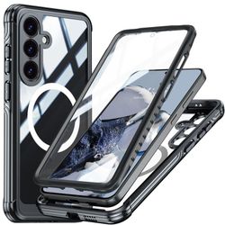 Samsung S25 Plus Heltäckande Magsafe Premium 3D Skal 3in1 ThreeSixty
