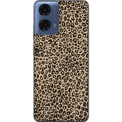 Motorola Moto G04 Gjennomsiktig deksel Leopardskisse