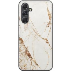 Samsung Galaxy S24 Gjennomsiktig deksel Hvit marmor