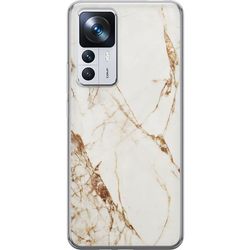 Xiaomi 12T Pro Gjennomsiktig deksel Hvit marmor