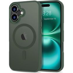 iPhone 16 Pro etui – Magsafe Matteret Cover MØRKEGRØN