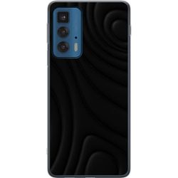 Motorola Edge 20 Pro Gjennomsiktig deksel Svarte Bølger