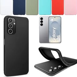 Silikon TPU skal Samsung S25/S255G fodral mobilskal skärmskydd