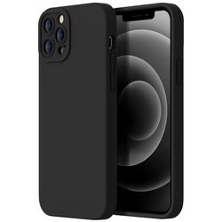 iPhone 12 Pro Max Matt Svart Deksel - Ekstra Kamerabeskytter
