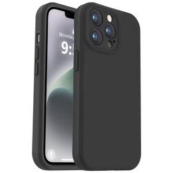 iPhone 13 Pro Matt Svart Deksel - Ekstra Kamerabeskytter