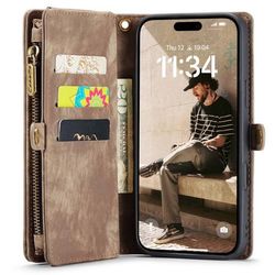 CaseMe mobildeksel 008 8-kort Apple iPhone 17 Pro - Brun