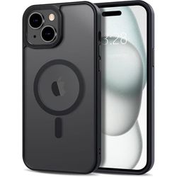 iPhone 14 PLUS Cover - Magsafe Matteret Cover i flere farver - SORT