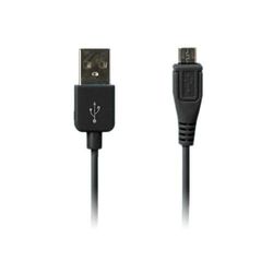 Micro USB Data- og Opladerkabel (Sort) 1m til Smartphones