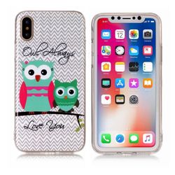 iPhone X Patter Imd TPU Gel Etui - Ugler