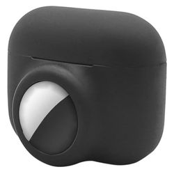 2-i-1 AirPods Pro / AirTags silikonetui - Svart