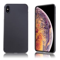 iPhone Xs Max beskyttelses deksel av plastikk - svart