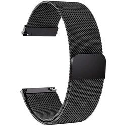 Cool milanesisk rustfrit stål Garmin Forerunner 645 Music / 245 Music - Sort