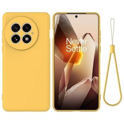Matt OnePlus 13 skal av flytande silikon - Gul