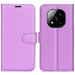 Classic Xiaomi Redmi Note 14 Pro Plus 5G flip etui - Lilla