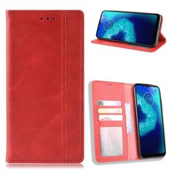 Bofink Vintage läder Motorola Moto G8 Power Lite fodral - Röd