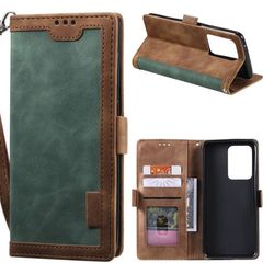 Surburbian Samsung Galaxy Note 20 Plus flip-etui i lær - Grønn