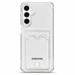 Samsung A17 Gjennomsiktig Deksel med Kortholder