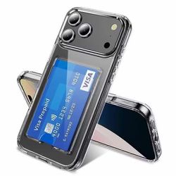 iPhone 17 Pro Max Gjennomsiktig Lommebok-deksel