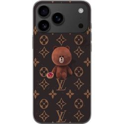Apple iPhone 17 Pro Max Gjennomsiktig deksel LV Teddy luksus mote designerbjørn