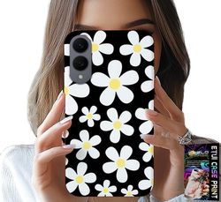 ETUI TIL SAMSUNG GALAXY S25 EDGE - MARGUERNET, MARGUERTER, BLOMSTER, BAGSIDEN