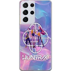 Samsung Galaxy S21 Ultra 5G Genomskinligt Skal Huntrix Neon Trio Kpop Demon Hunter Färgstark futuristisk design med tre kvinnliga hjältar i pastell o