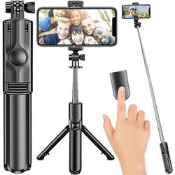 Selfie-Stick 2-i-1 mobilstativ med fjernbetjening