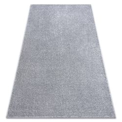 Matta vägg till vägg SANTA FE silver 92 vanlig, platt, en färg, 200x300 cm