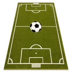 Matta MUNDIAL Fotbollsplan, fotboll - grön, 120x170 cm