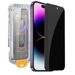 Enkel installasjon iPhone 15 Pro Max personverns skjermbeskytter HD herdet glass