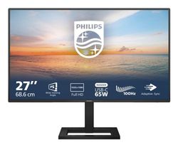 Philips 27E1N1300AE - LED-skjerm - 27" - 1920 x 1080 Full HD (1080p) @ 100 Hz - IPS - 1300:1 - 1 ms - HDMI, USB-C - høyttalere - teksturert svart