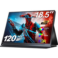 UPERFECT Kannettava 18,5 - tuuman täysi-HD -näyttö alumiiniseoksesta 120 Hz:n sykennäisyydellä