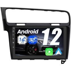 AWESAFE Android 13 bilradio för VW Golf 7 (2012-2020), 1Go+32Go 10'' pekskärm med Carplay Android Auto GPS WiFi Bluetooth FM