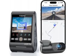 Videoopptaker - VIOFO A229 Pro 2CH-G GPS 4K Dual Camera Black