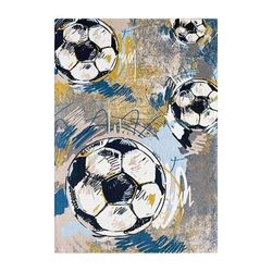 Matta - Fotboll - 80x150 - 100% polyester - Halkfri - Grafiska mönster