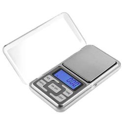 Digitaalinen vaaka taskuvaa'alla, taskuvaaka, koruvaaka 0,01 - 200g