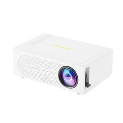 Lollanda 1080P Full HD Mini Projektor – Hjemmebiograf Udendørs LED ,Med Indbygget Højttaler ,100" Skærm